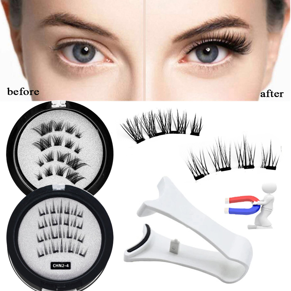 Eyelash Extension Uv Glue - Glue-free Magnetic Eyelashes 3D Natural Effect