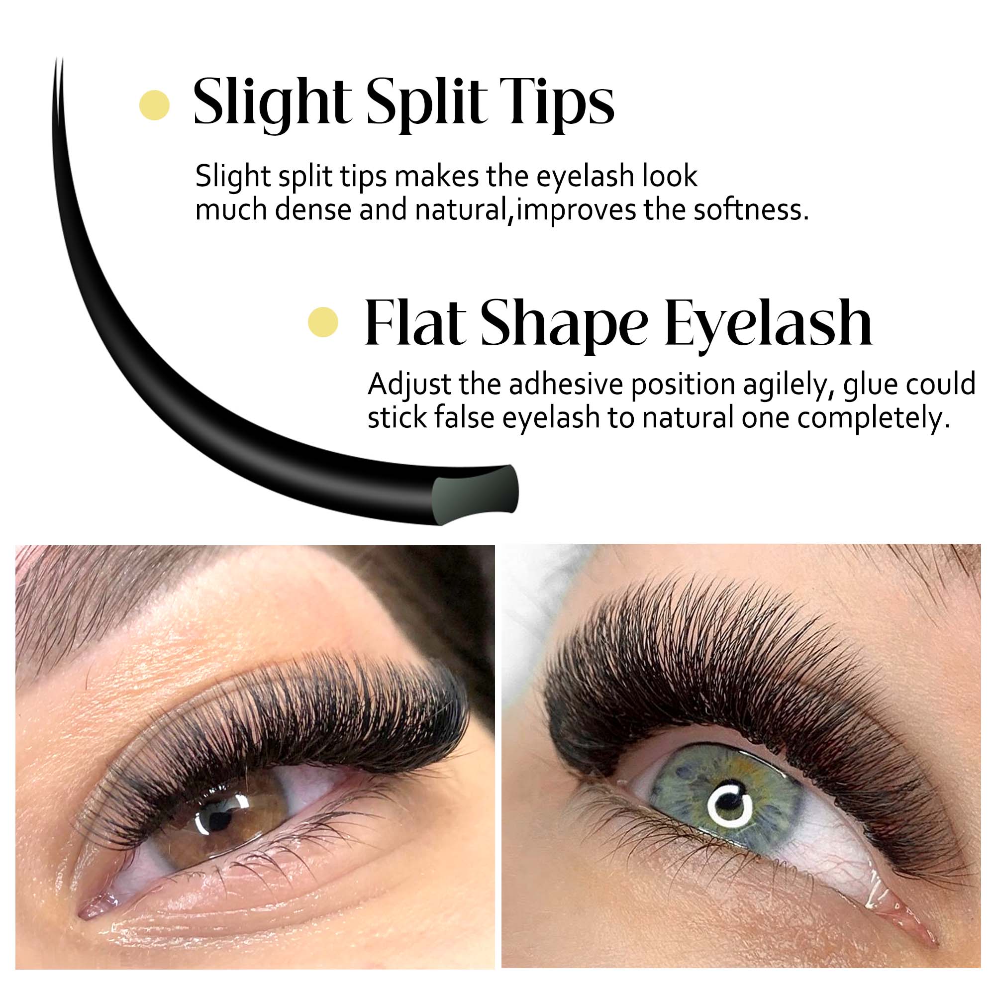 Matte Gray Black Split Tips Li - Eyelash Extension Supernatural incelemesi ve fiyatı