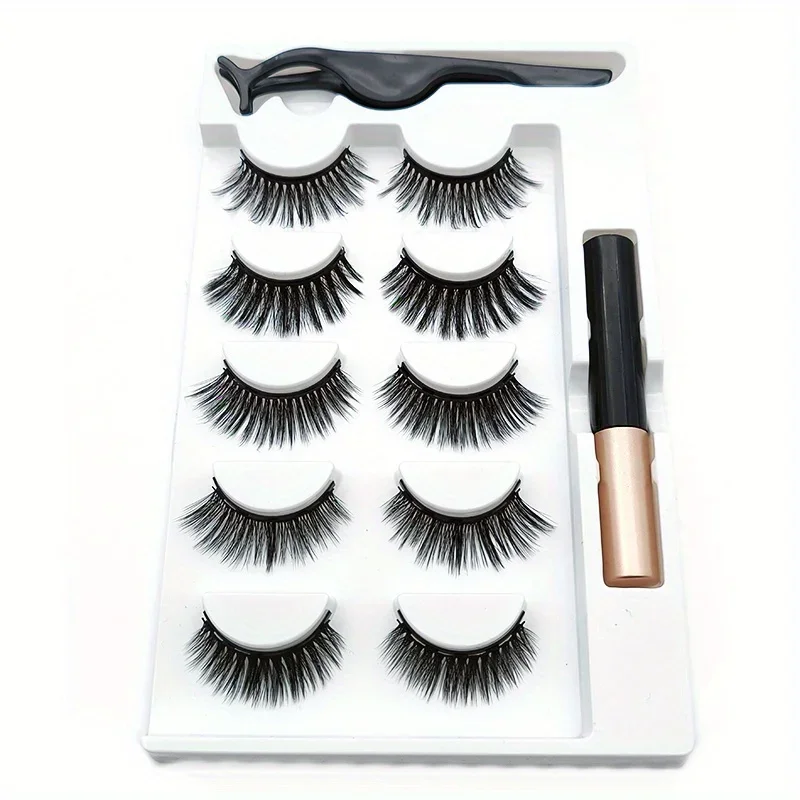5 Pairs Magnete Eyelashes Set  - Eyelash Extension Uv Glue incelemesi ve fiyatı