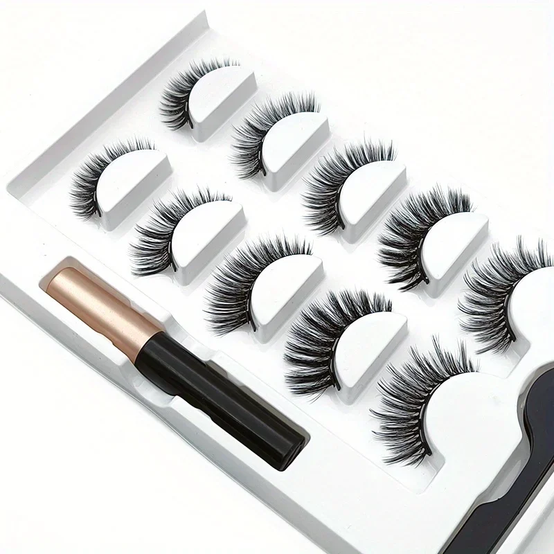 5 Pairs Magnete Eyelashes Set  - Eyelash Extension Uv Glue incelemesi ve fiyatı