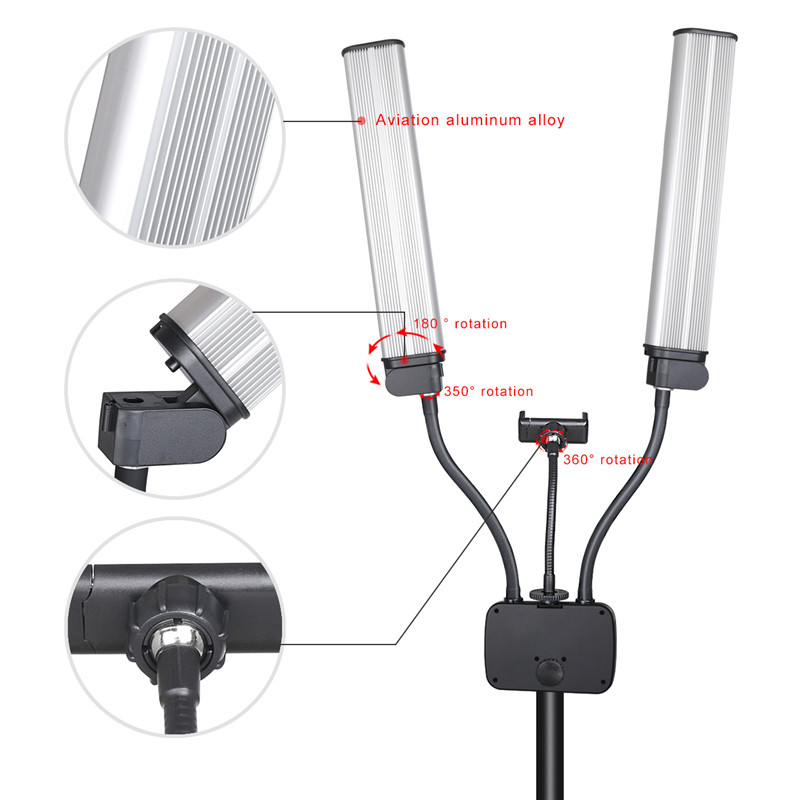 45W Flexible Double Arms LED F - Eyelash Extension Videos incelemesi ve fiyatı