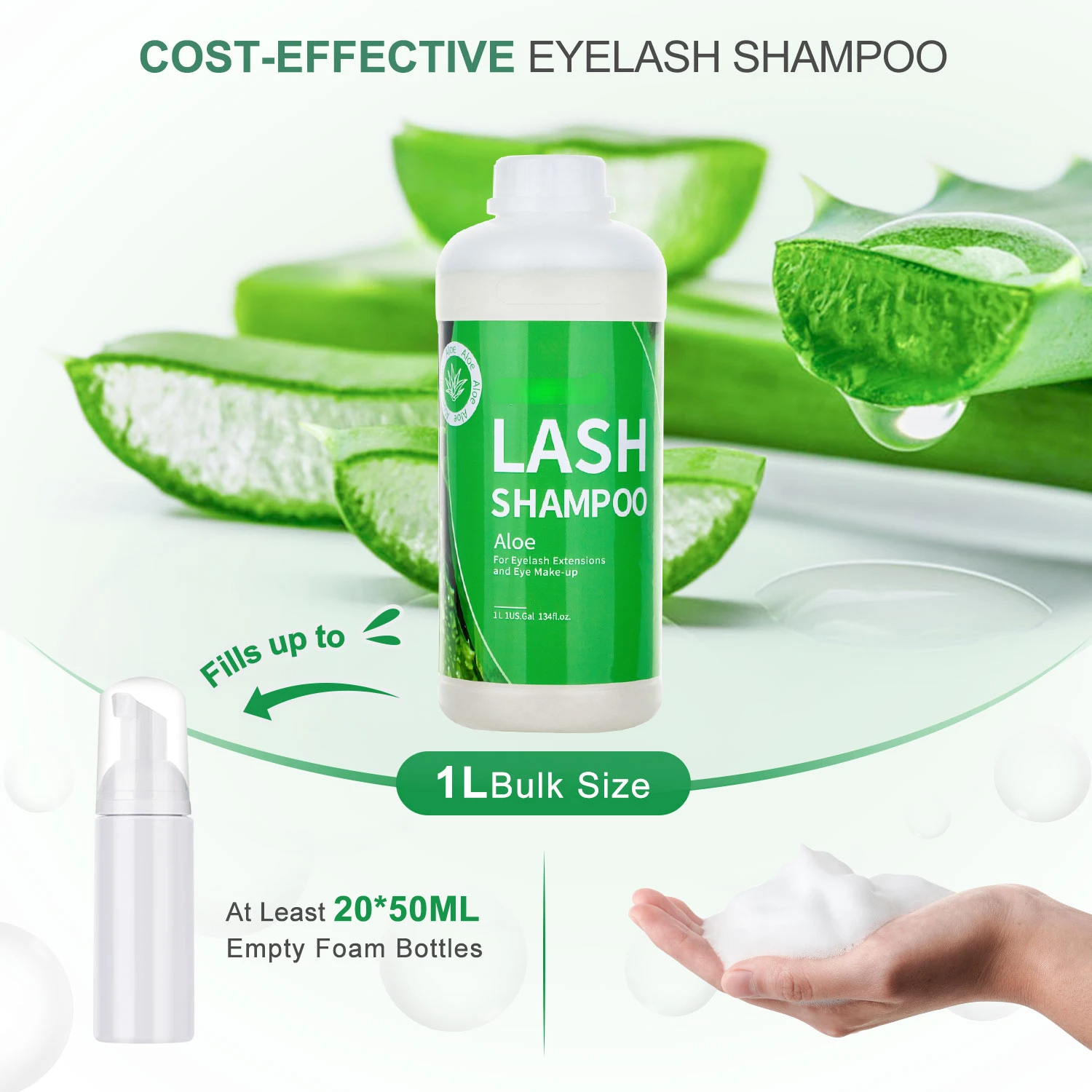 1L Eyelash Cleanser Foam Lash  - Eyelash Extension Wash Kit incelemesi ve fiyatı