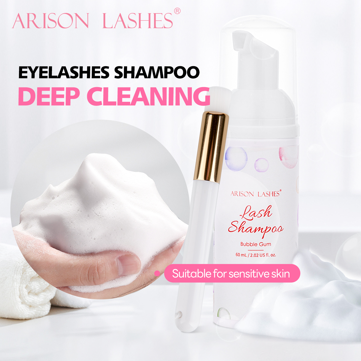 ARISON 60ml Eyelash Extensions - Eyelash Extension Wash Kit incelemesi ve fiyatı