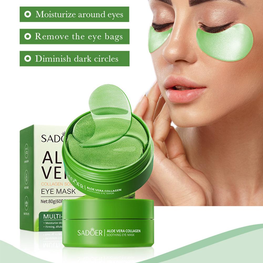 60pcs Aloe Vera Collagen Under - Eye Pad Collagen incelemesi ve fiyatı