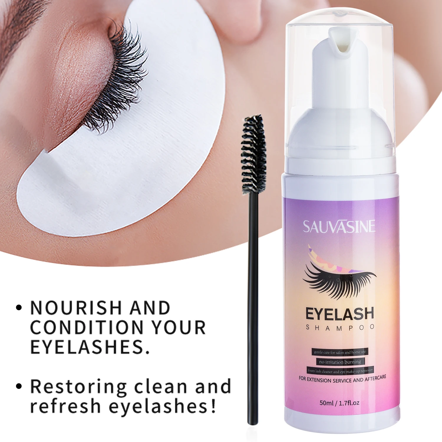 5/10PCS 50ML Eyelash Extension - Eyelash Extension Wash Kit incelemesi ve fiyatı