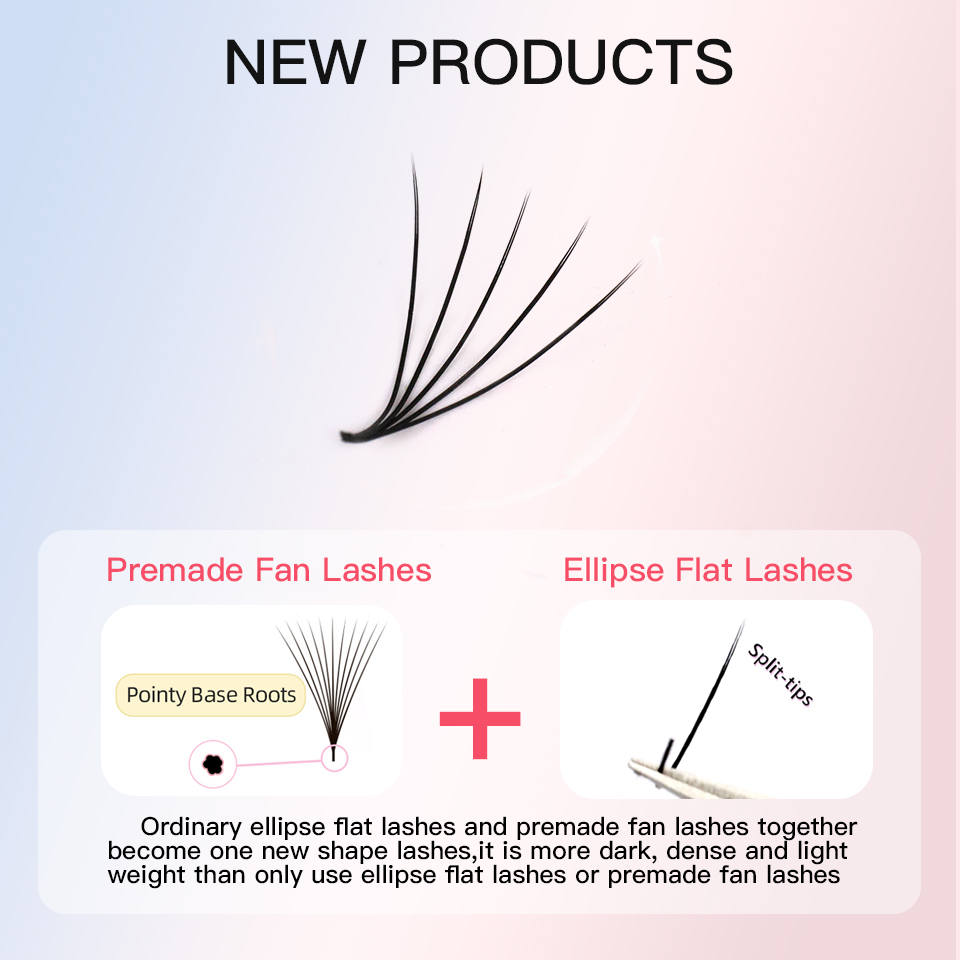 Flat Premade Fans Thin Root Ey - Eyelash Extension Supernatural incelemesi ve fiyatı