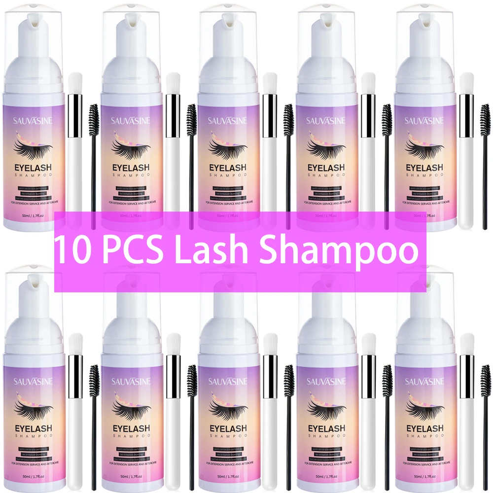 5/10PCS 50ML Eyelash Extension - Eyelash Extension Wash Kit incelemesi ve fiyatı