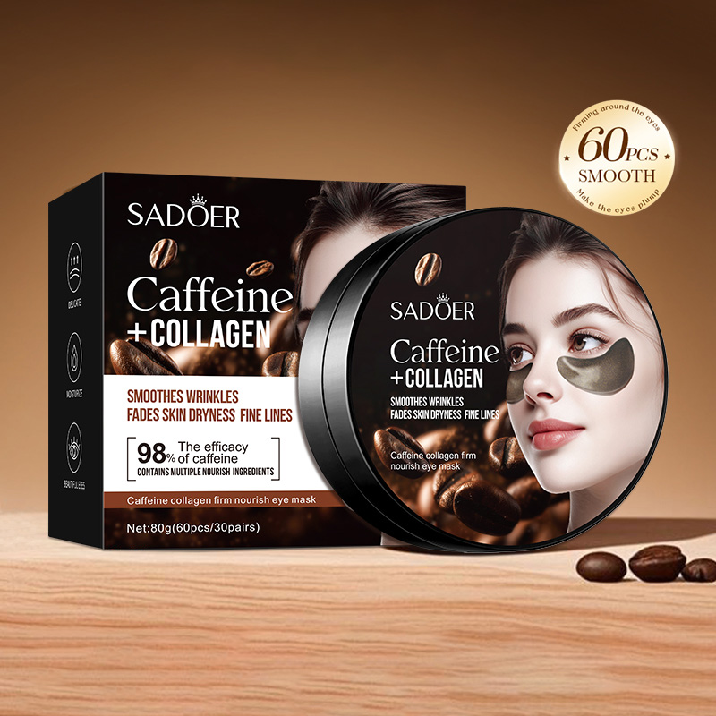 60pcs SADOER Caffeine Crystal  - Eye Pad Collagen incelemesi ve fiyatı