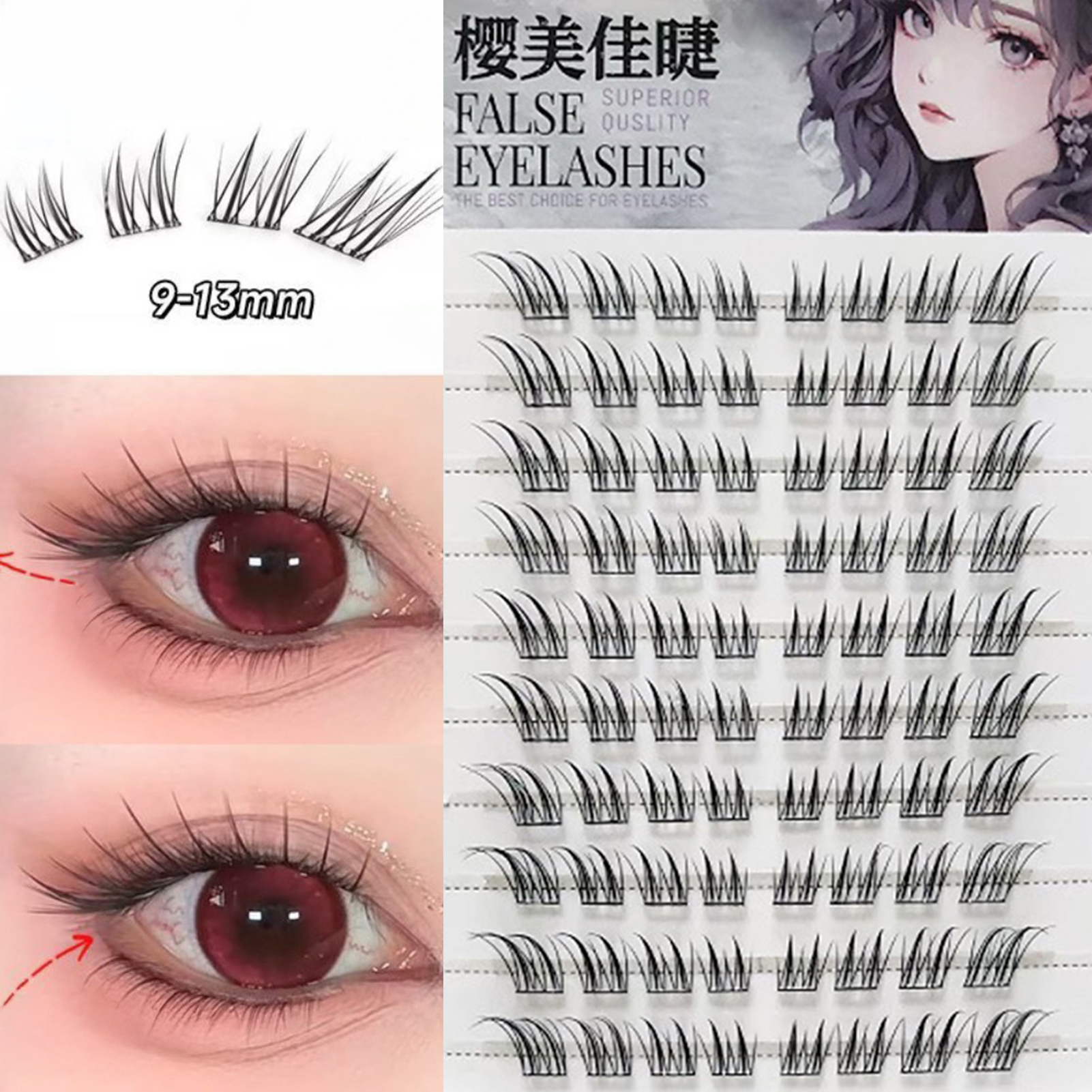 6/10/20 Rows Foxes False Eyela - Eyelash Extension Uv Glue incelemesi ve fiyatı