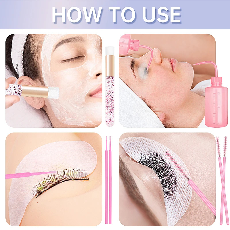 153pcs/Set Eyelash Extension S - Eyelash Extension Wash Kit incelemesi ve fiyatı