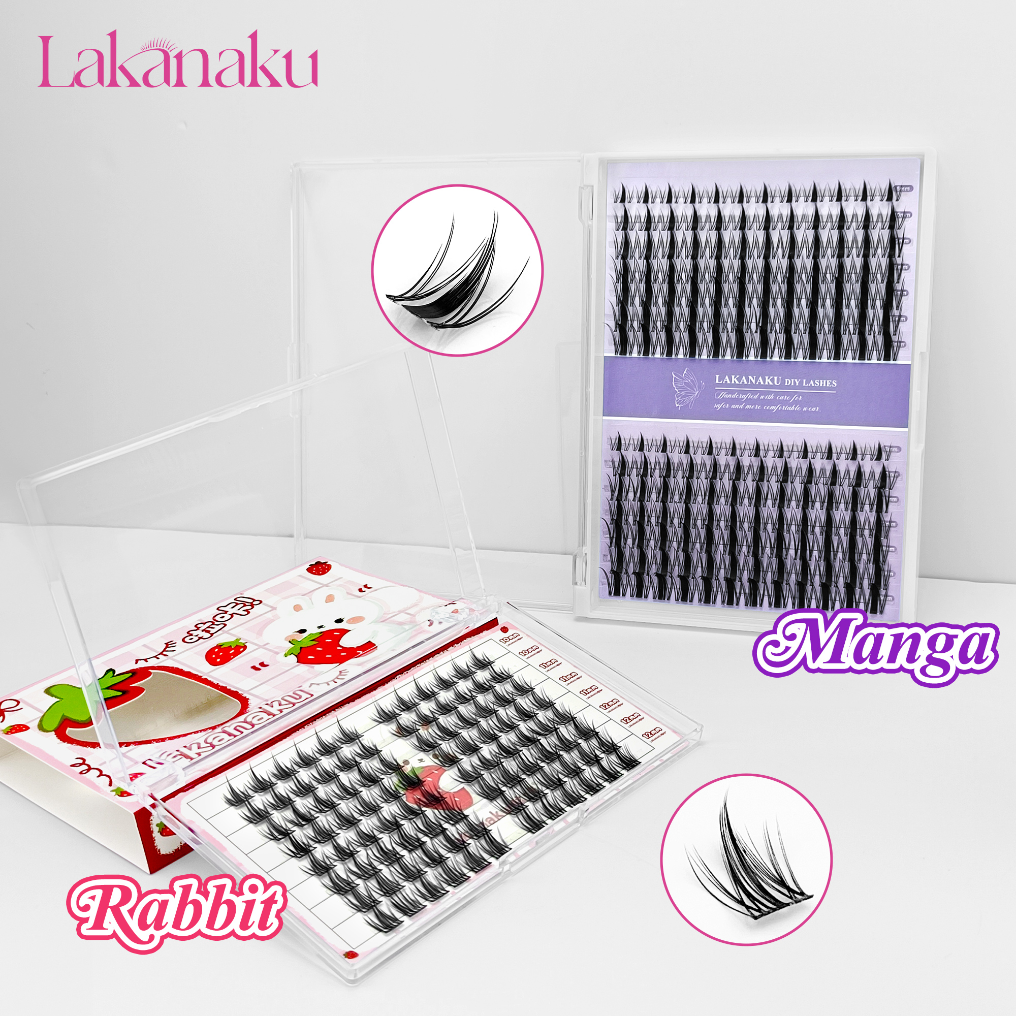 LAKANAKU Manhua Cluster Lashes - Eyelash Extension For Men incelemesi ve fiyatı