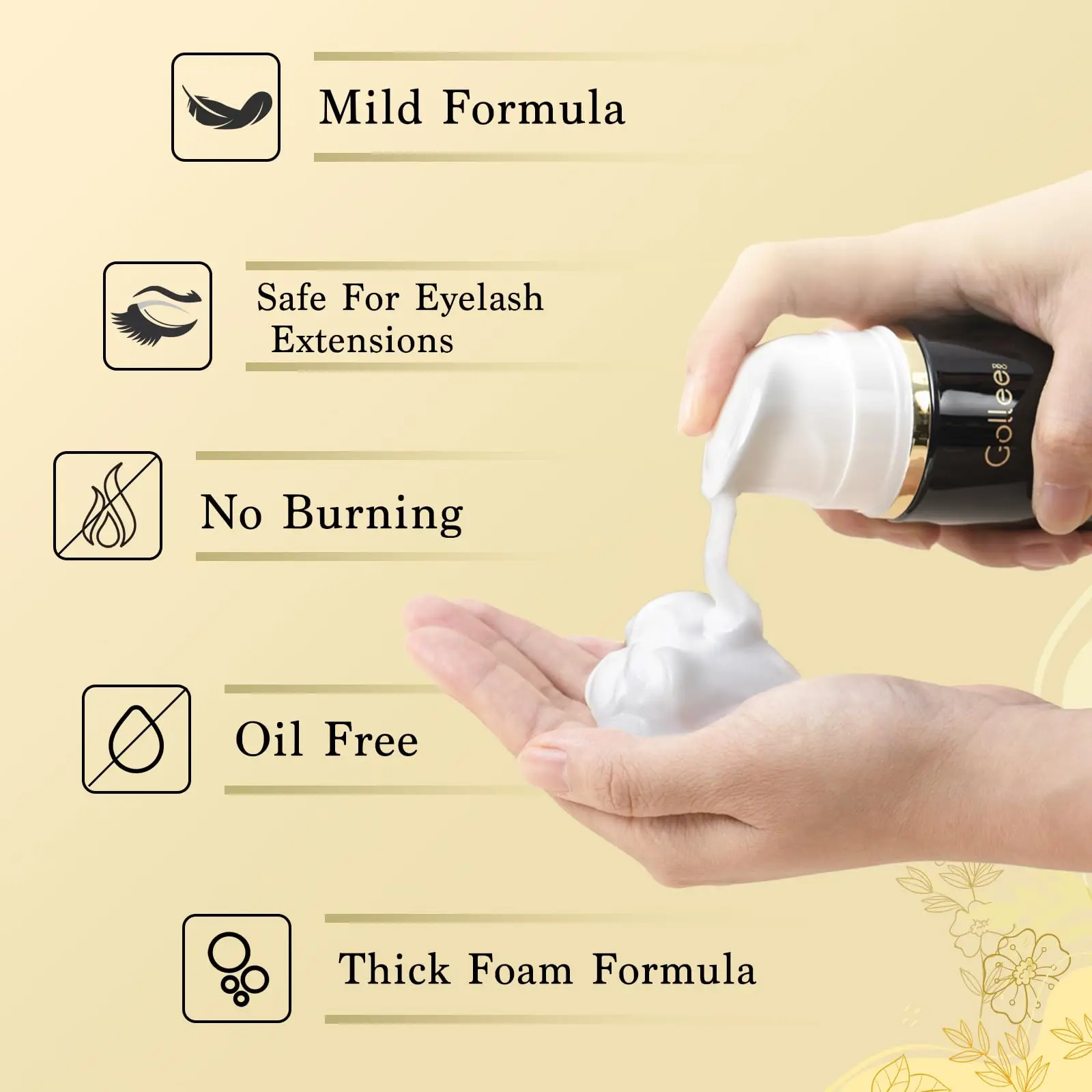 Gollee 100ml Cleaning Mousse B - Eyelash Extension Wash Kit incelemesi ve fiyatı