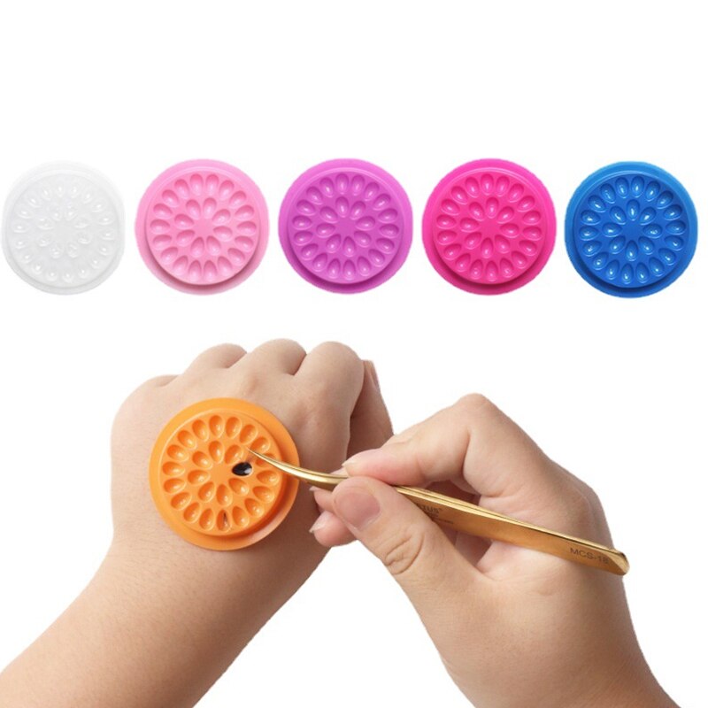 100pcs Eyelash Glue Holder Eye - Eyelash Extension Uv Glue incelemesi ve fiyatı