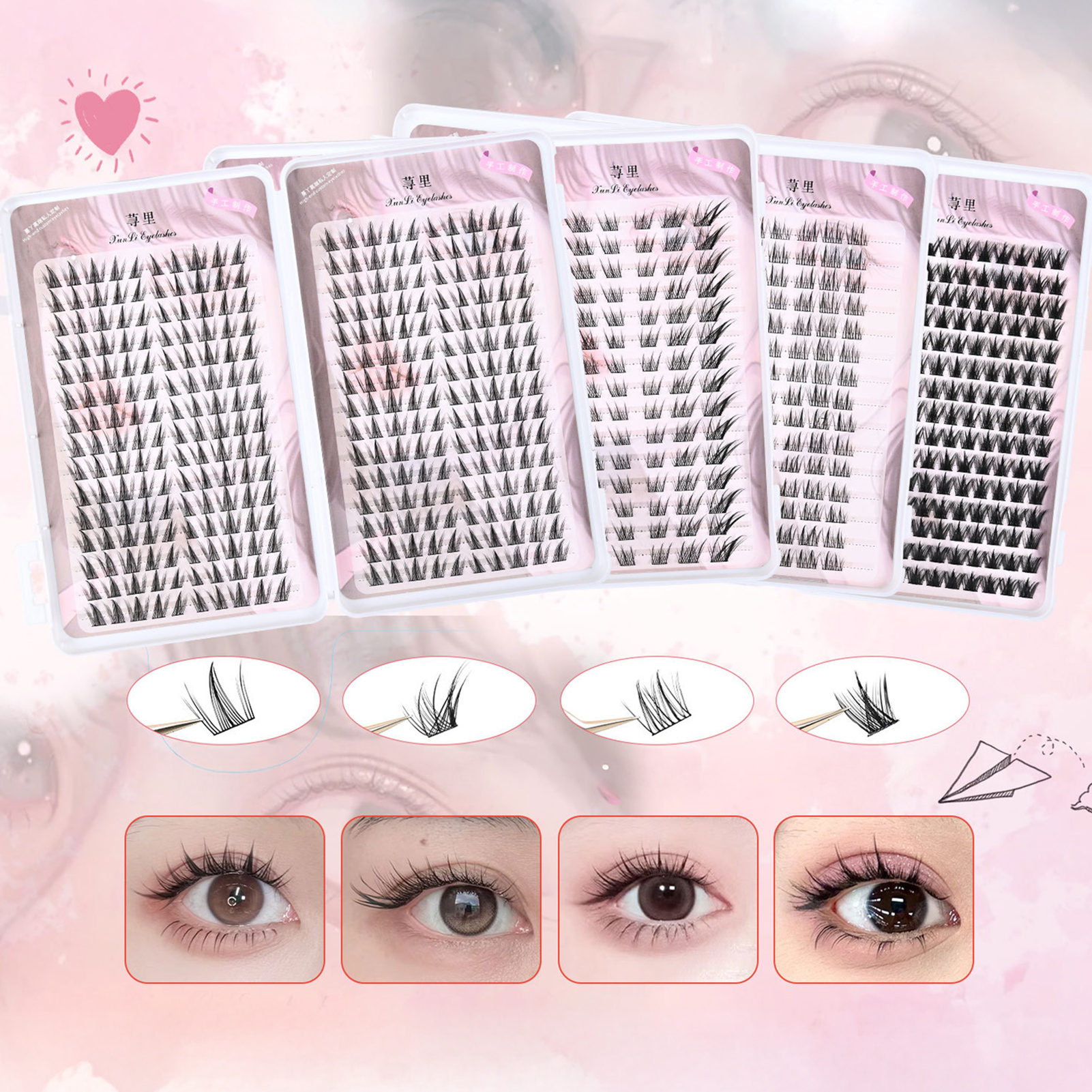 30rows 3D Wispy Fluffy Fake Ey - Eyelash Extension Supernatural incelemesi ve fiyatı