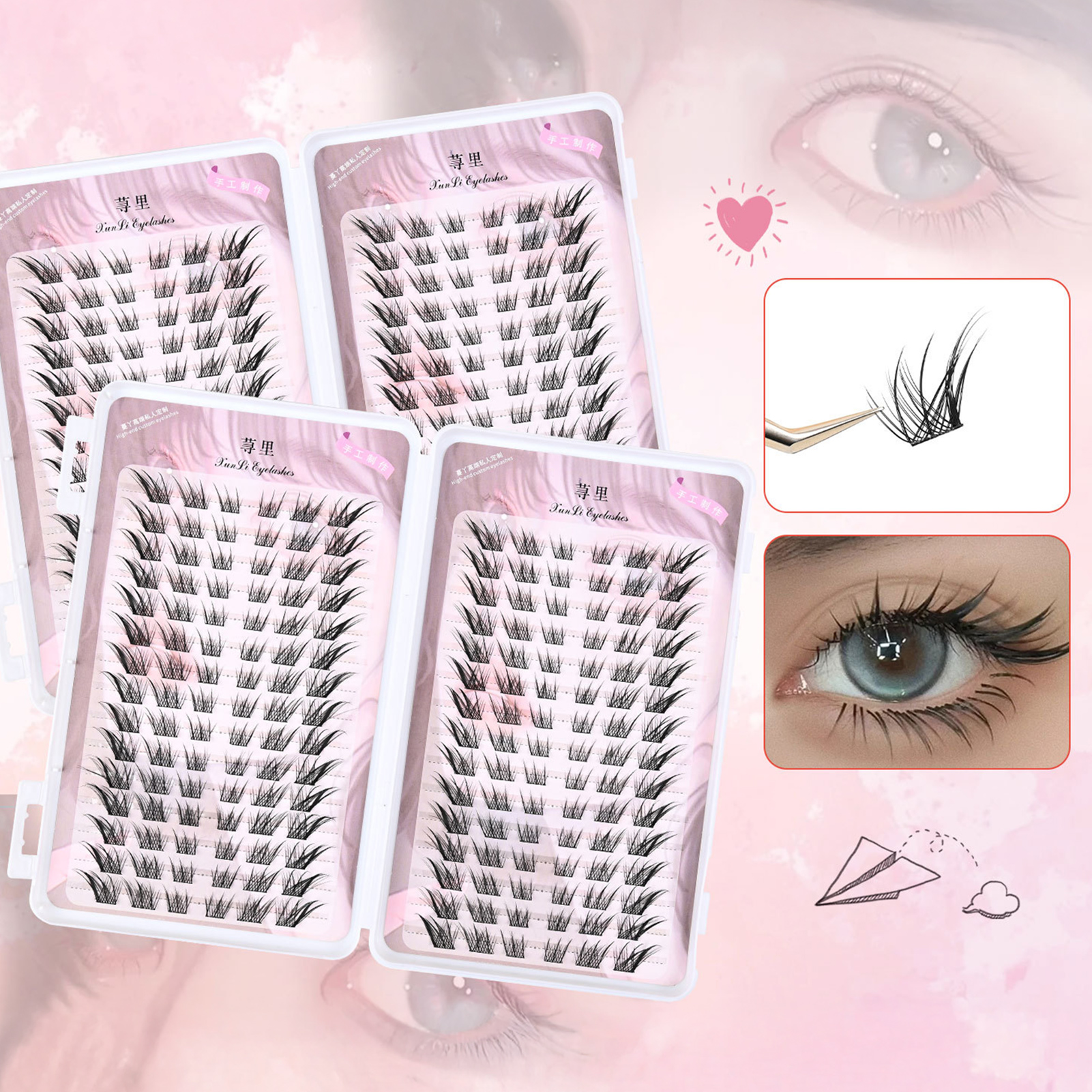 30rows 3D Wispy Fluffy Fake Ey - Eyelash Extension Supernatural incelemesi ve fiyatı
