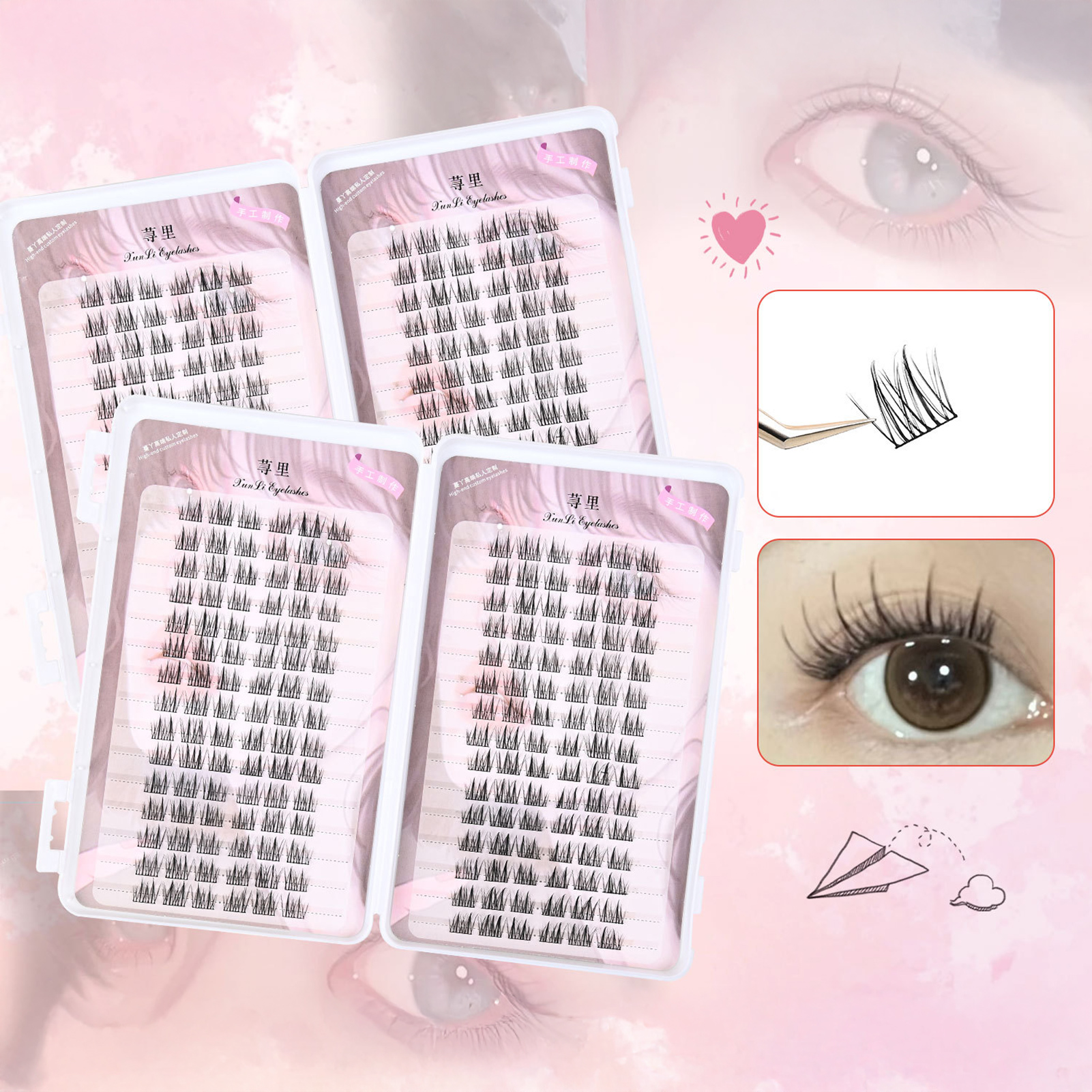 30rows 3D Wispy Fluffy Fake Ey - Eyelash Extension Supernatural incelemesi ve fiyatı