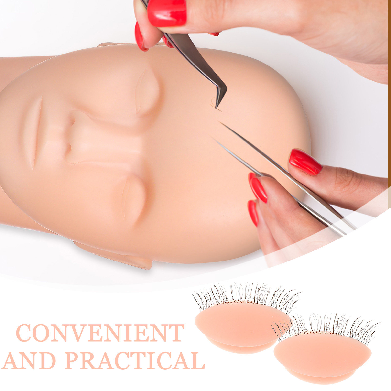 3Pairs Eyelash Practice Eyelid - Eyelash Extension For No Eyelid incelemesi ve fiyatı