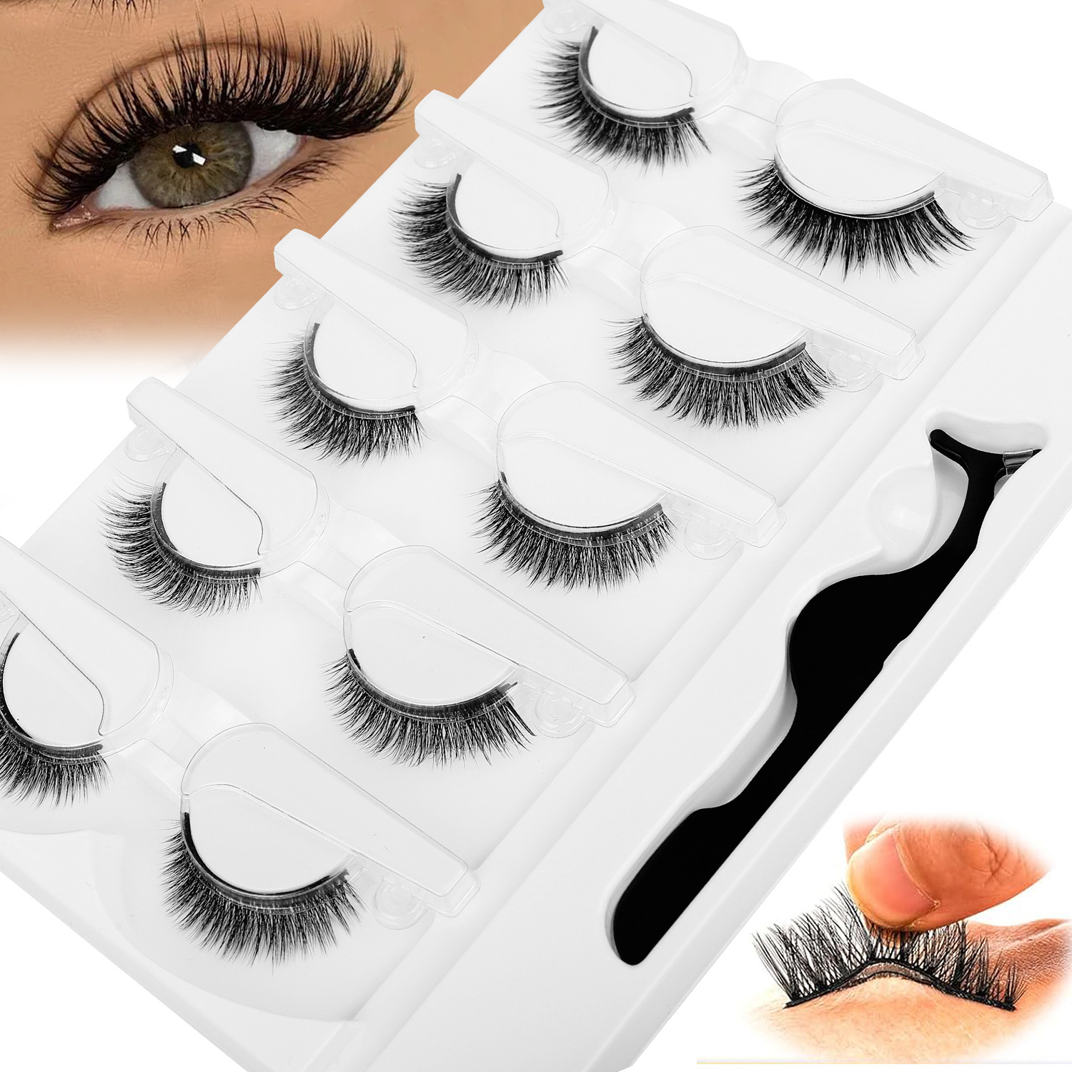5 Pairs Glue-free Self-adhesiv - Eyelash Extension Uv Glue incelemesi ve fiyatı