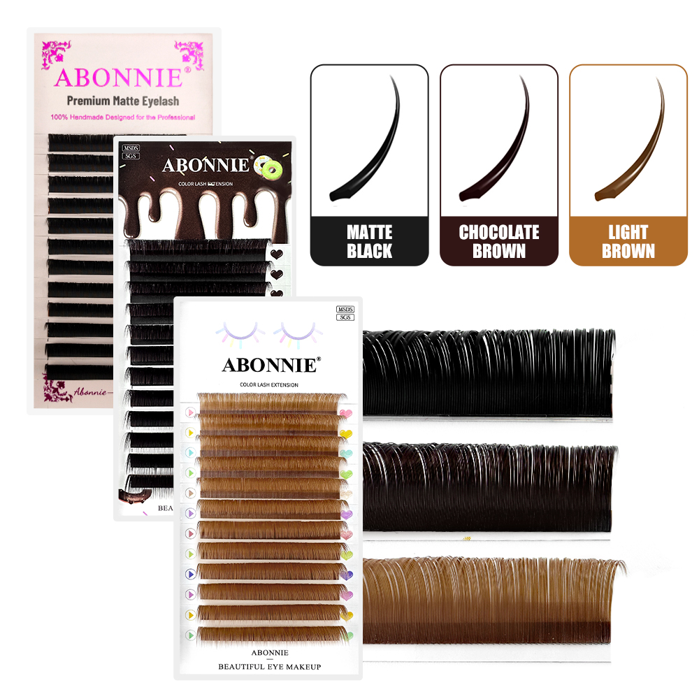 ABONNIE Brown Ellipse Flat Eye - Eyelash Extension Supernatural incelemesi ve fiyatı