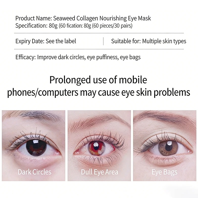 60Pcs Gold Crystal Collagen Ey - Eye Pad Collagen incelemesi ve fiyatı